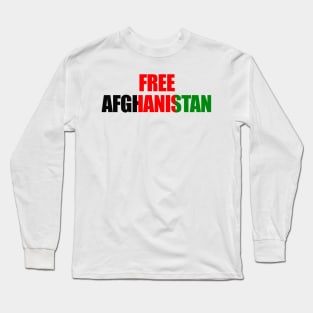 Free Afganistan Long Sleeve T-Shirt